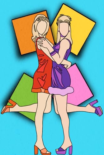 Image of 200 page lined journal: Romy and Michele’s Highschool Reunion inspired theme