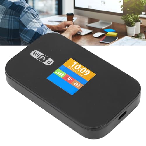Módem de Internet 4G LTE Asixxsix WiFi 6 con Batería de 3000mAh contra Conexiones Lentas 4