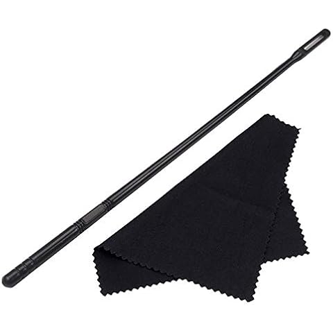 Nrpfell Woodwind Instruments Accessory Cleaning-Sticks for Flute Cleaning Rod with Cloth for Flute Flute Cleaning Kit Cover