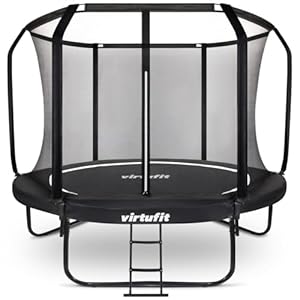 Trampoline de qualité supérieure avec filet de sécurité – Noir – 305 cm