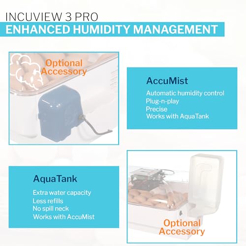 IncuView 3 Pro All-in-One Automatic Egg Incubator for Chicken Eggs (Universal)| Hatching Eggs | Automatic Egg Turner | Chick, Quail, Goose, Turkey - Thumbnail 4