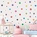 KAIRNE Adhesivos de Pared con Puntos de Colores (51 Piezas),Vinilo de Pared Puntos para Dormitorio,Círculo Pegatina Pared Infantil Habitación Bebé Guardería Decoración de Fiestas