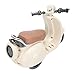 Yinhing Electric Doll Scooter with Music Lights Rotating Doll Scooter Vehicles Toy Desktop Ornament for Kids Playroom Decor ABS Plastic Mini Toy (Beige)