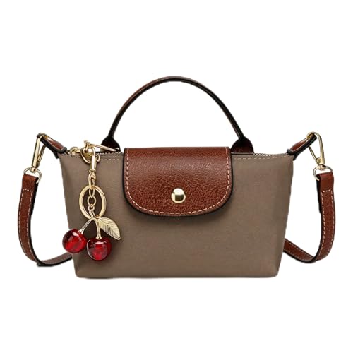 Dreubea Womens Chic Mini Bag Convertible Crossbody & Top-Handle Handbag for Everyday Elegance (Grey)