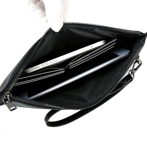 Image of Mens Clutch Bag Man Purse Handbag 9.5-11 inches Large Hand Bag Big Clutch Wallet
