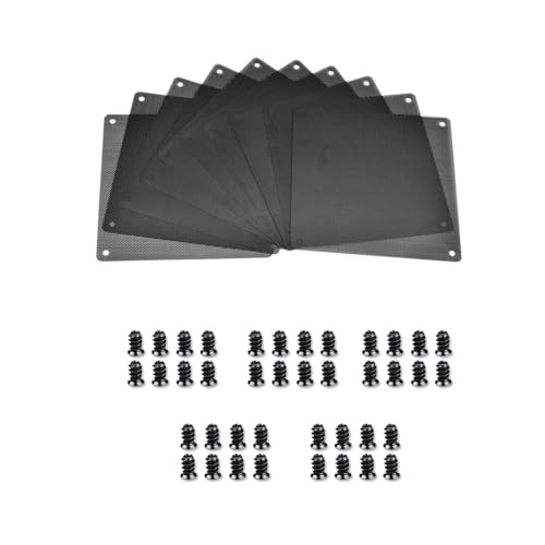 DBOO 120 x 120mm Dust Filter for PC Computer Cooler With 40 Screws - Fan Dust Mesh Filter Dustproof PVC Cover Grills