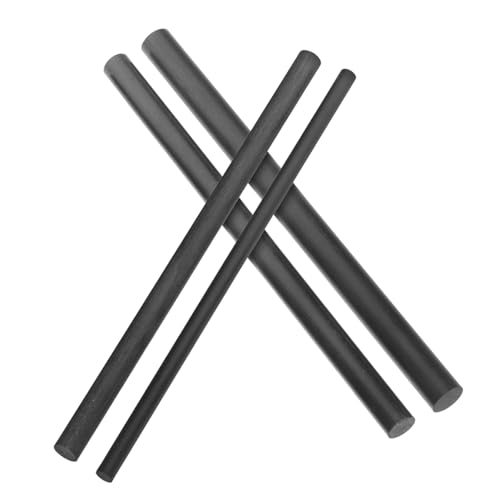 4個 実心カーボンファイバー製釣竿修理用挿入パーツ 丈夫で軽量安定接続可能なルアーロッド補修アクセサリー簡単自己修理用