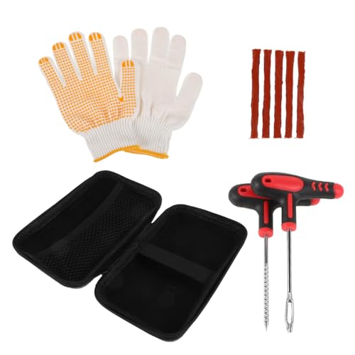 ABOOFAN 1 Set Steel Rubber Tire Repair Tools Tire Repair Kit Heavy Duty Professional Tire Patch Kit Plastic Tire Repair