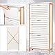 ONVAYA® Bambus Schuhkipper in Weiß | Platzsparender Schuhkipper mit 3 Klappen | Schmaler Schuhschrank mit Platz für 9 Paar Schuhe | Robustes Material mit Aussparungen für Luftzirkulation