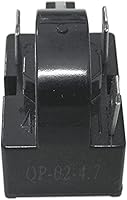Vista 3 de 1 unids QP-02-4.7 PTC Relé de arranque del refrigerador 3Pin Enfriadores Compresor Starter con 1 unids Refrigerador Protector de sobrecarga 1/2HP