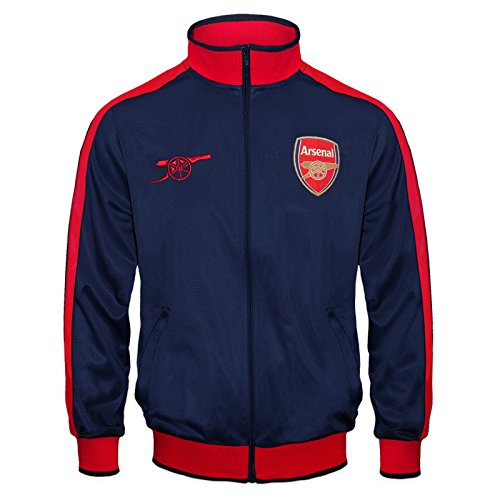 FC Arsenal Herren Retro-Trainingsjacke - Fußballgeschenk - 100% Polyester...
