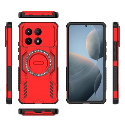 Coque Xiaomi Redmi K70E 5G intégrale et robuste coloris rouge