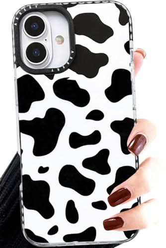 Coque iPhone 16 motif vache pour look fille tendance