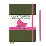 Leuchtturm Medium Hrdcvr Biocolore Army/Pink