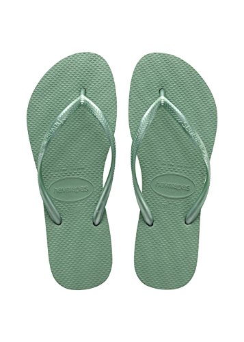 (ハワイアナス) Havaianas サンダル レディース 3/4 UK (37/38 EU (35/36 BR), グリーン(緑茶), 5-6