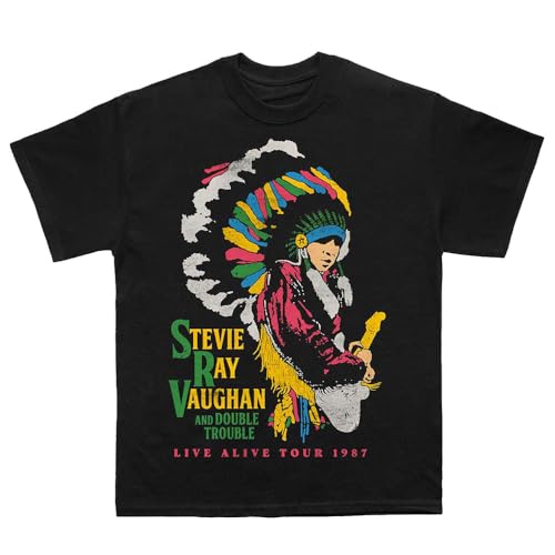 T-Shirt Stevie Ray Vaughan pour vibrer au rythme de la guitare légendaire