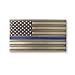 Indiana Metal Craft Thin Blue Line Belt Buckle Solid Brass with Enamel Made in USA