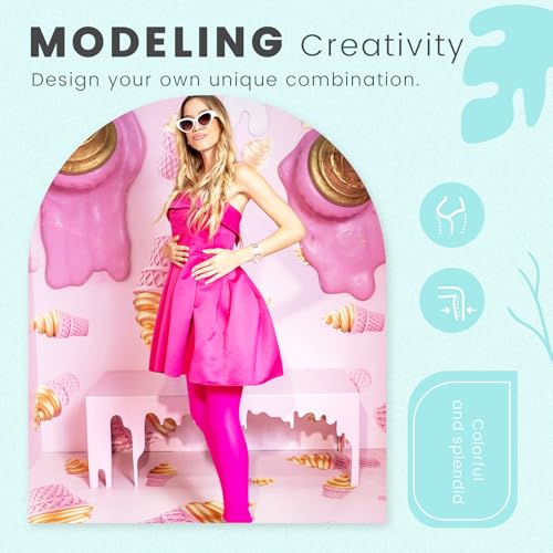 Solid Color Opaque Tight Sets Neon Style 80d Women's Soft High Waist Footed Colored Leggings4