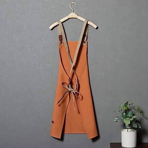 Apron-for-MenWomen-Personalized-Canvas-Apron-with-Roomy-PocketsUnisex-ApronCookingGardeningWoodworkGift-for-Him