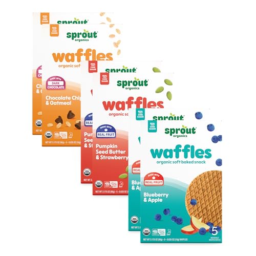 Sprout Organics, Toddler Snack Variety Pack, Single Serve Waffles...