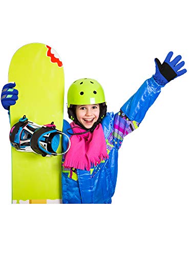 Satinior Kids Winter Snow Ski Gloves Waterproof Snowboard Gloves Boy Girl Warm Snow Mittens #TOP6