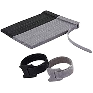 NBTORCH 100 Stück Wiederverwendbare Kabelbinder BG8-100