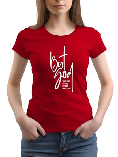 Image of XENOVAURBAN Women Cotton Printed Regular Fit T-Shirt | Stylish Round Neck Graphic Tshirt - WRN-BUTGOD2