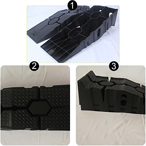 Rampa para auto resistente plástico 90x33x22 cm negra miniatura 7