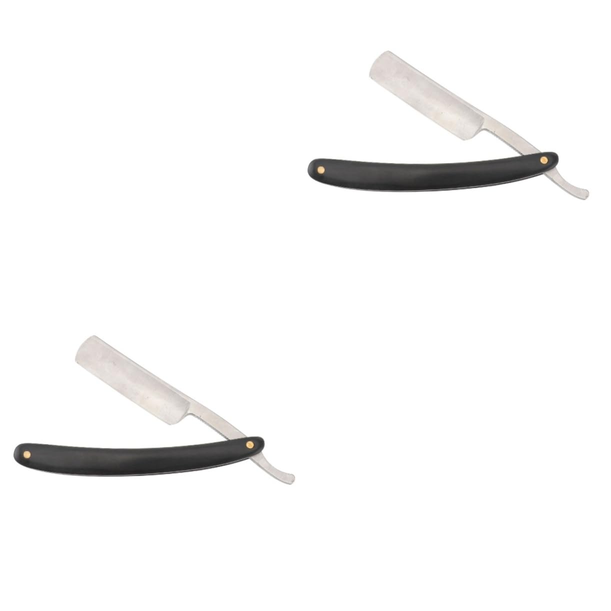 FOMIYES 2pcs Manual Shaver for Men Vintage Razor Blade Beard Shaver Safe Barber Razor