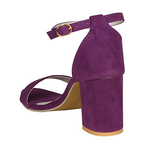 Image of Misto Women's and Girl's Formal Casual Suede Leather Block Heel Sandal