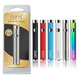 Airistech Airis V2.0 Quaser バッテリー 350mAh 510スレッド対応 CBDワックス CBDリキッド VERTEX V2.0 mod ヴェポライザー ペン型 cbd 電子タバコ ベイプ 本体 ニコチンなしリキッドなし（シルバー）