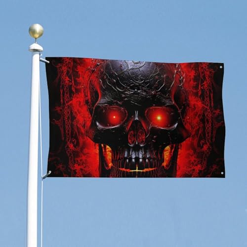 Bannières résistantes aux intempéries avec drapeau tête de mort en polyester - 5