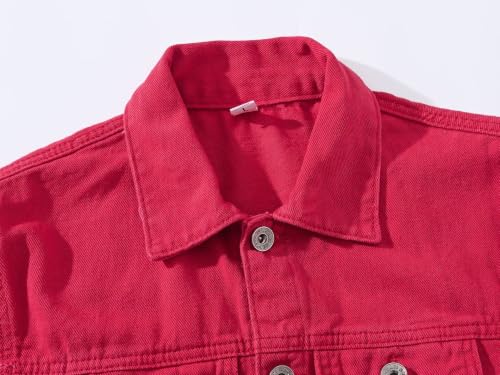 Image of Idopy Men`s Casual Cowboy Rugged Jean Denim Biker Trucker Jacket