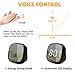 GLOUE Travel Alarm Clock Small Bedside Digital Alarm Clock Dimmable Magnetic Kitchen LED Alarm Clocks with Sound Control  Simple Operation Battery Backup Clock for Kids Bedroom Office