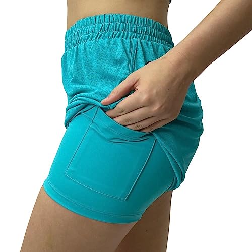 Short Duplo Lupo Feminino Saída de Fone e Proteção UV50+, Jade, M