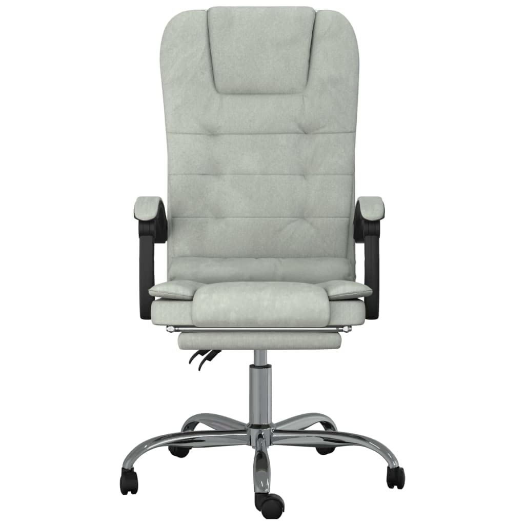 Silla de oficina de masaje con función de masaje y respaldo ajustable, rotación de 360 grados, altura regulable y ruedas para una óptima libertad de movimiento en el área de trabajo