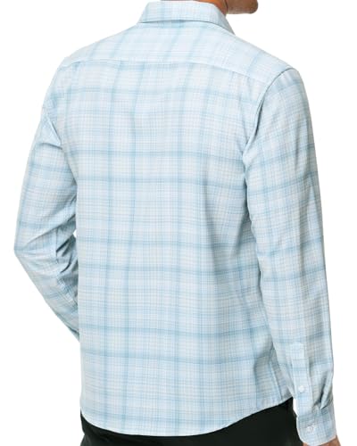 Mens Plaid Long Sleeve Shirts Checked Button Down Shirt Wrinkle Free Business Casual Gingham Shirt3