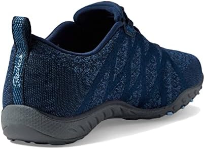 Skechers Women's Breathe Easy-Infi Knity Sneaker, Navy, 9 | Image 4