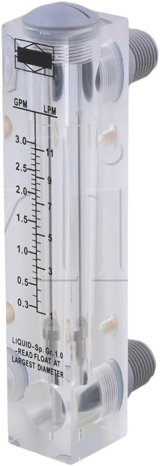 LZM-15 0.3-3GPM/1-11LPM Panel Type Water Flowmeter Measurement Tool