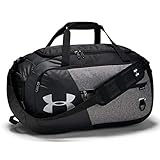 Under Armour Adult Undeniable Duffle 4.0 Gym Bag , Graphite Medium Heather (040)/Black , Medium