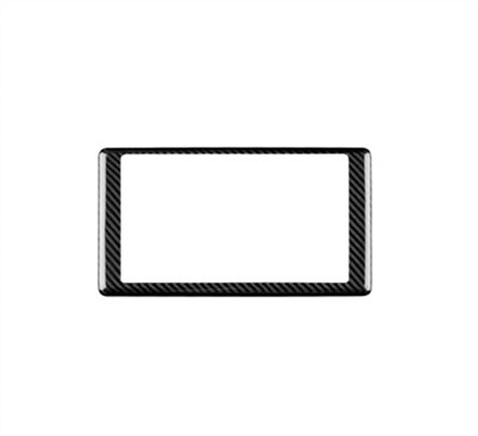 Real Hard Carbon Fiber Sticker RHD LHD Car Navigation Panel Interior Accessories for Subaru BRZ 2021 2022 2023 2024 Anti-dust(Black)