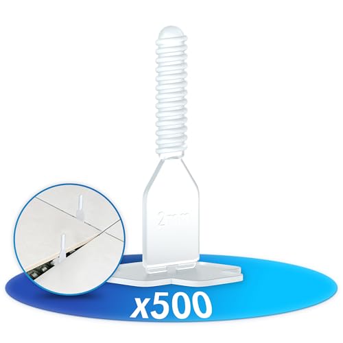 LAINFELD Fliesen Nivelliersystem | 2mm Fugenbreite | Abstandshalter zum Fliesen Legen | Fliesenverlegehilfe Fliesenleger Werkzeug Fliesenkreuz 2 mm LAINFELD Fliesen Nivelliersystem | 2mm Fugenbreite | Abstandshalter zum Fliesen Legen | Fliesenverlegehilfe Fliesenleger Werkzeug Fliesenkreuz 2 mm