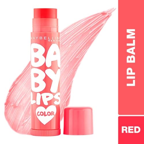 Image of Maybelline New York Baby Lips Color Balm Combo Pack Lip Balm - Pink Lolita + Cherry Kiss Lip Balms and Lip Care, Long-lasting Hydration, Lip Balm With SPF, Translucent color, Pack of 2 | 8gm