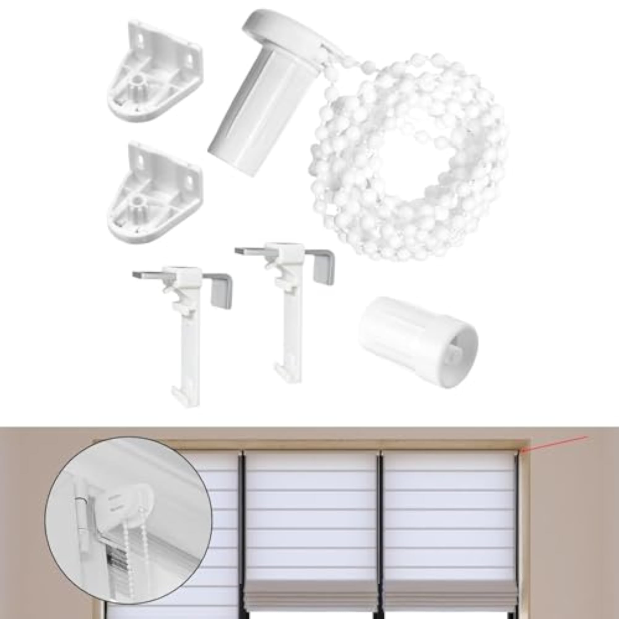 17mm Roller Shade Accessory Set, Clutch Blinds Shades for Home