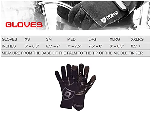 Stormr Typhoon Mens And Womens Durable Yet Comfortable Fishing Glove With High Stretch Premium Micro-Fleece Lined 3Mm Neoprene: Best Used For Ice Fishing, Winter Conditions, And Foul Weather, Kevlar Black, Xl #TOP3