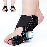 Ufdeoton Hallux Valgus Korrektur, Einstellbarer Knopf Hallux Valgus Schiene Zehenspreizer, Großzehe Begradigen Zehentrenner Reduziert Schmerz & Verbessert Ballenzeh Position