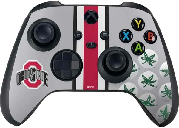 Skinit Decal Gaming Skin Compatible with Xbox Series X Bundle - Officially Licensed Ohio State University Buckeyes Design