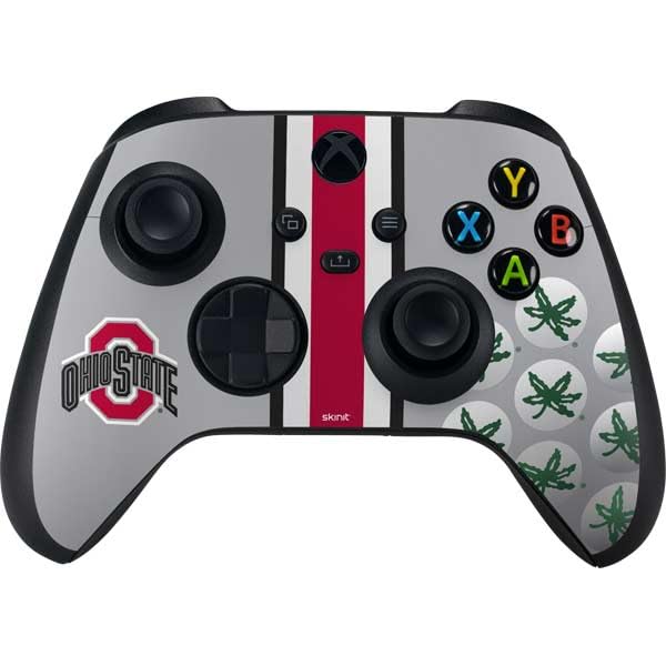 Skinit Decal Gaming Skin Compatible with Xbox Series X Bundle - Officially Licensed Ohio State University Buckeyes Design