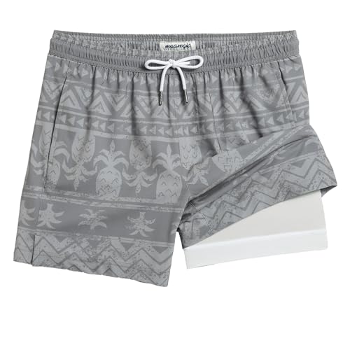 Image of maamgic Mens 5 Inch Stretch Swimming Shorts Compression Liner Swim Trunks Swimwear Bathing Suits Beach Wear Swim Suits