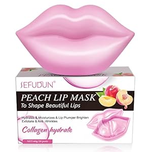 20 Stück Lip Mask, Lippenmaske Pads, Lippen Maske, Anti-Aging Moisturizing Lip Pads, Collagen Lippe Schlafen Maske für…